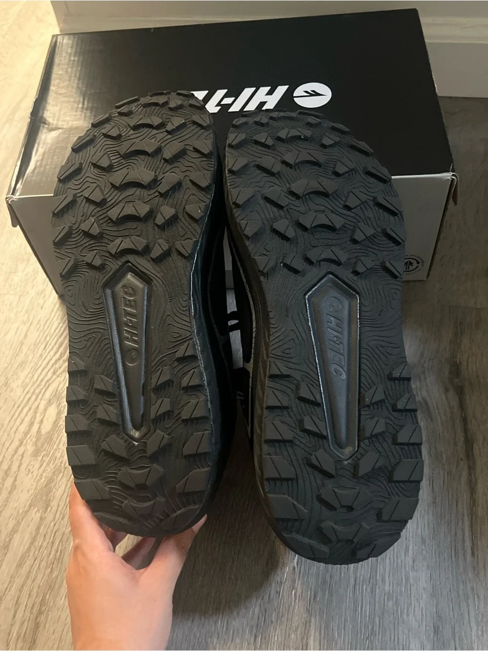 Hi-Tec Men's Black Athletic Trail Sneakers Size 12 NWB